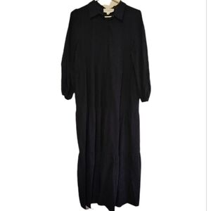 EUC Pomander Place Tuckernuck Black Tiered Dress